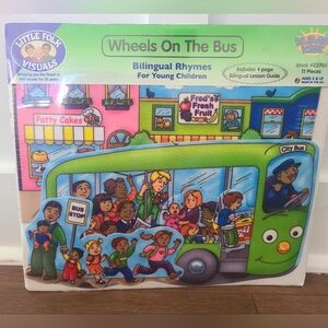 NEW Little Folk Visuals Wheels On The Bus Bilingual Rhymes SKU: 22705